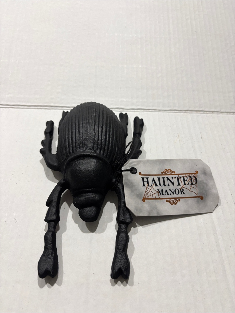 Black Decorative Beetle Accent 7 in